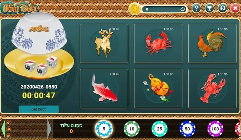 Cổng game SanClub triển khai cá cược bầu cua thu hút đông đảo người chơi